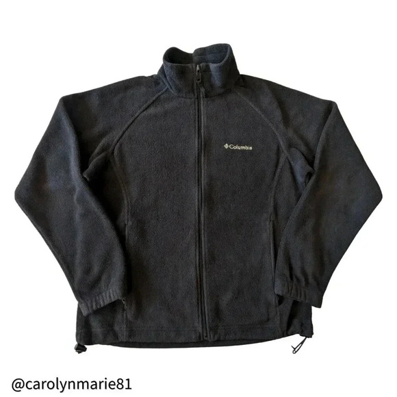 COLUMBIA Black Fleece Benton Springs Jacket Size M Full Zip WL6114 - Picture 2 of 9